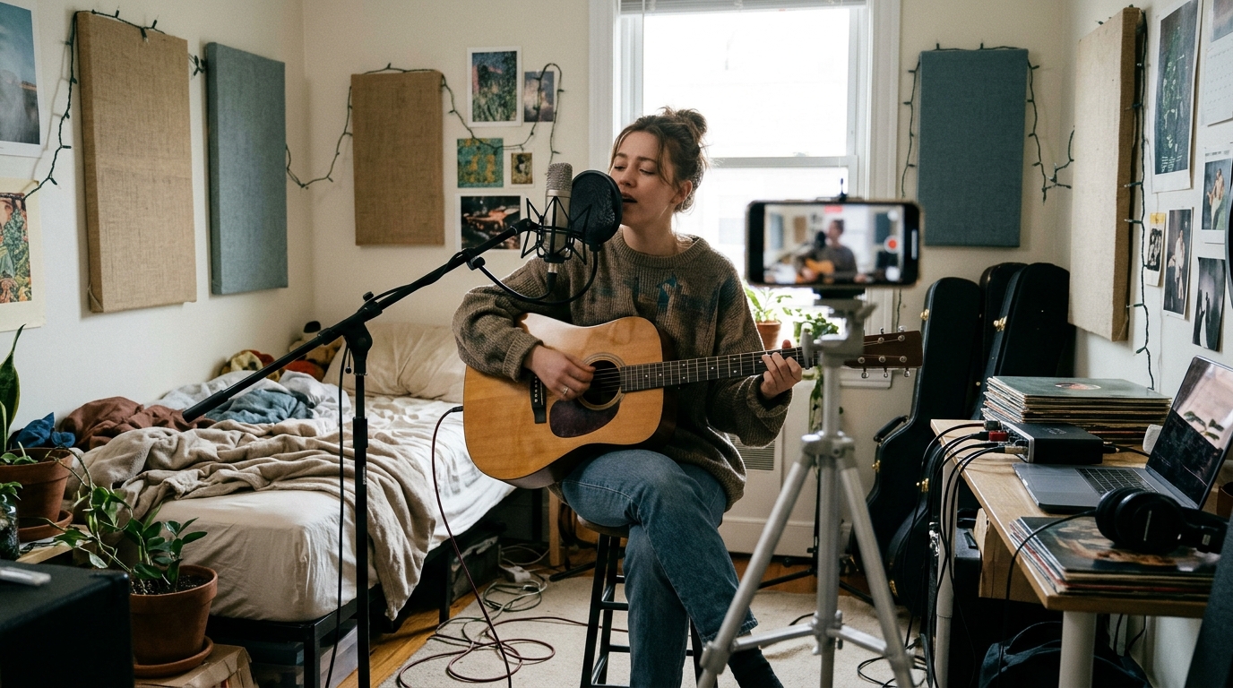 Independent recording artist promoting original music through short-form video